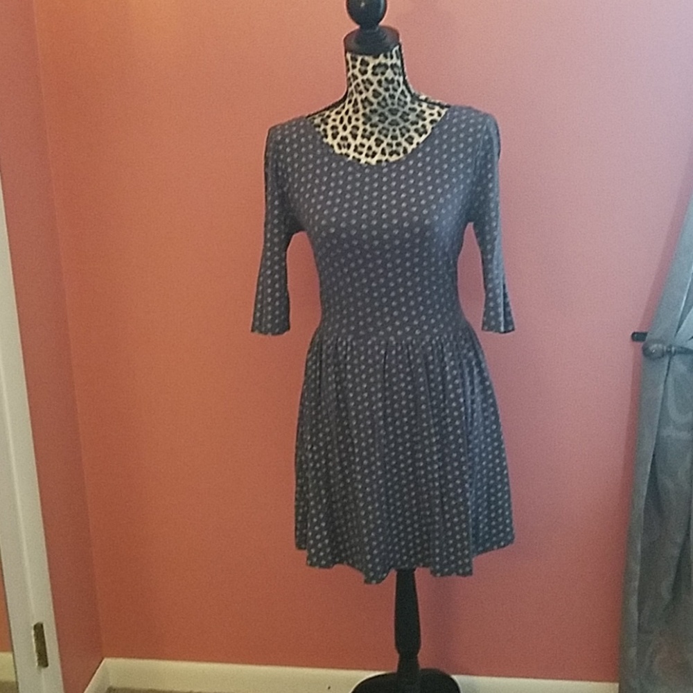 Light gray flower dress